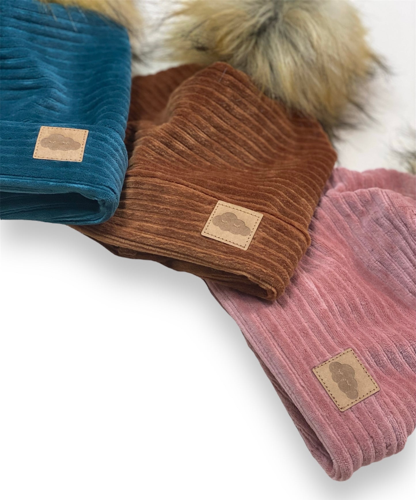 Bonnet Velours Bois de rose