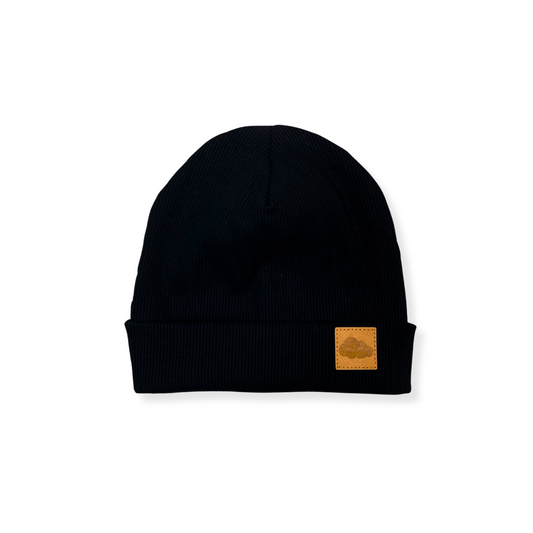 Bonnet Maille côtelée Noir