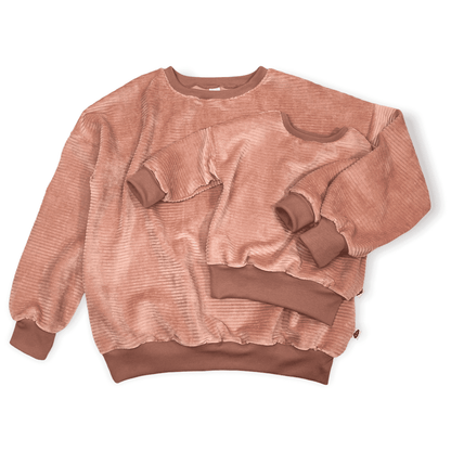 Sweat Loose Évolutif Velours côtelé ou Sherpa