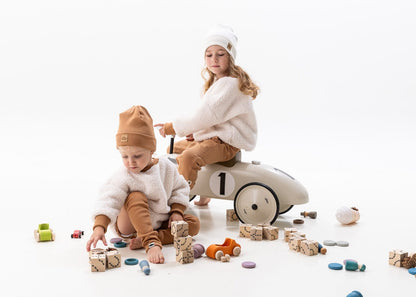 Bonnet Maille côtelée Écru