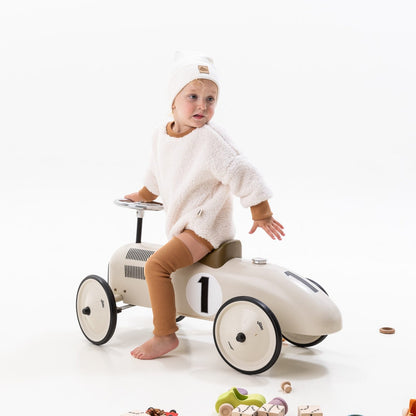 Bonnet Maille côtelée Écru