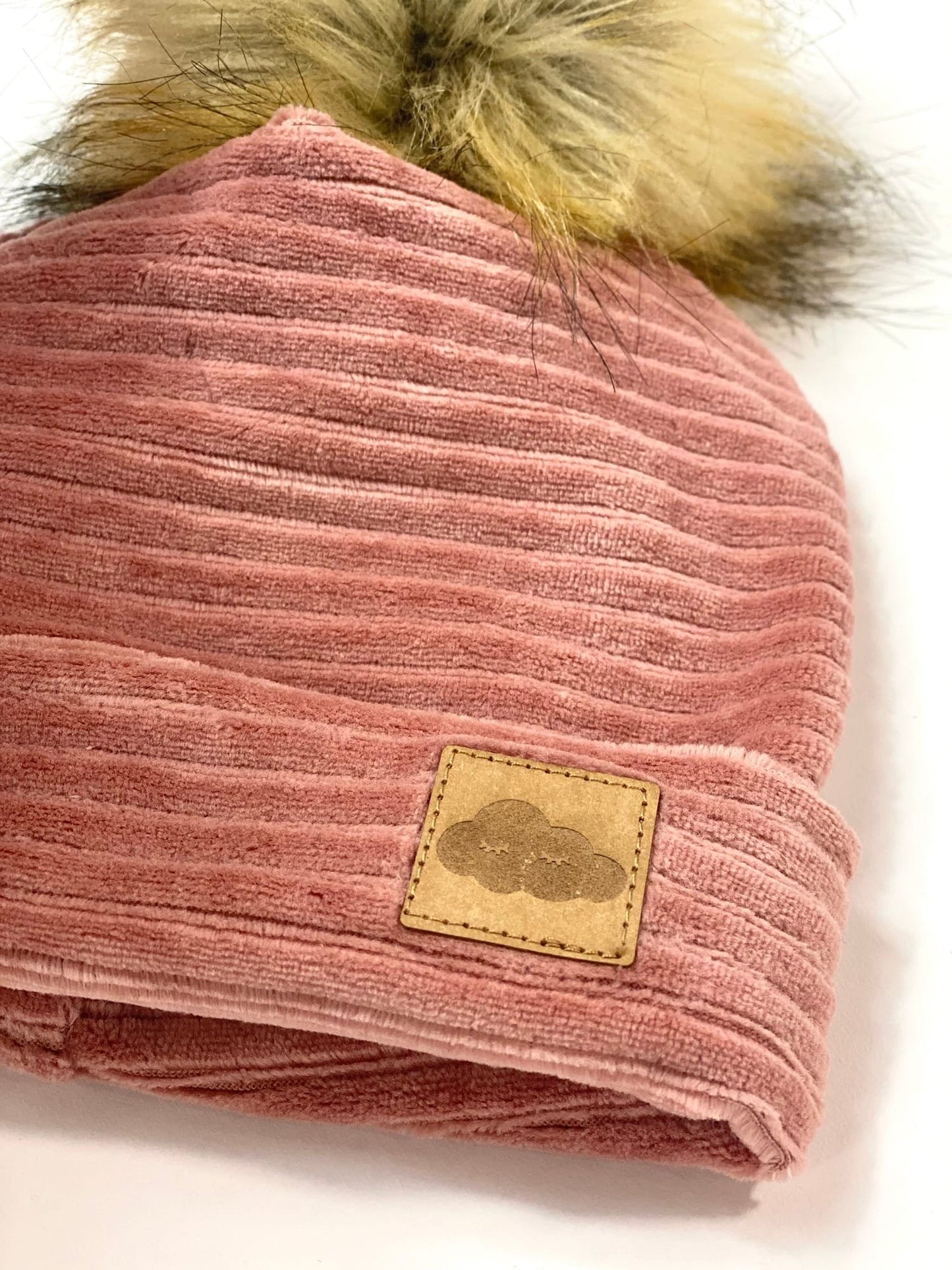 Bonnet Velours Bois de rose