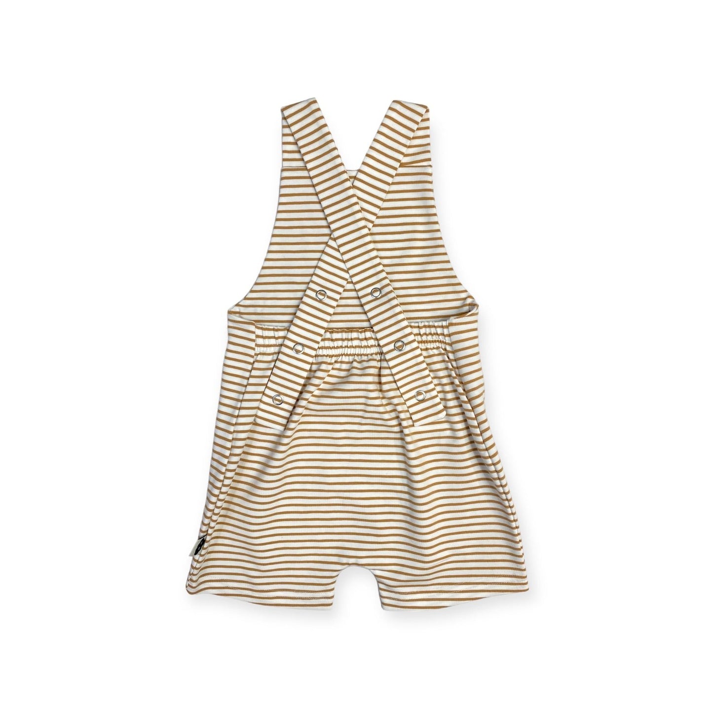 Salopette évolutive Marinière caramel