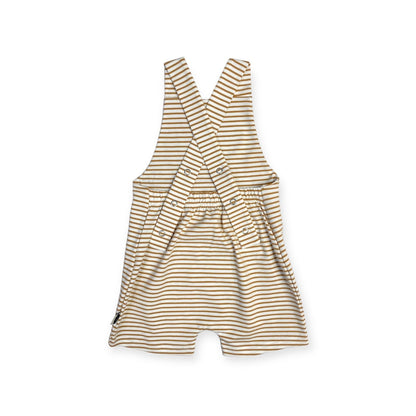 Salopette évolutive Marinière caramel