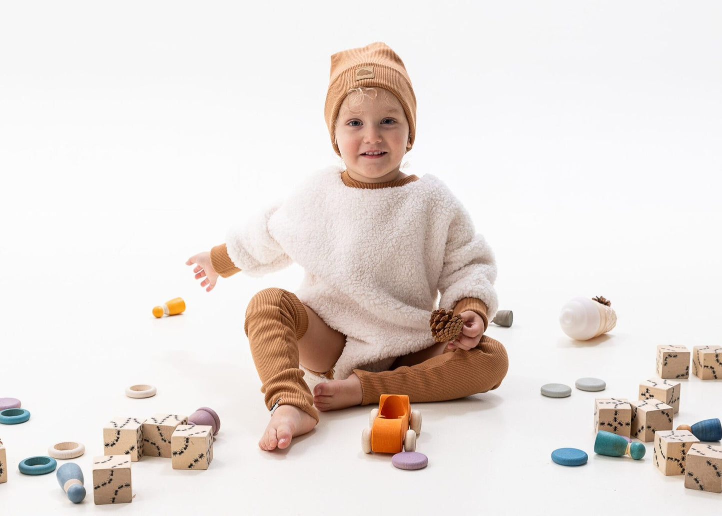 Barboteuse évolutive Sherpa Caramel