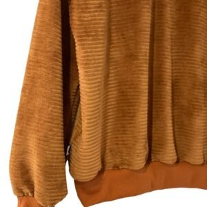 Sweat Femme Oversize en Velours Côtelé